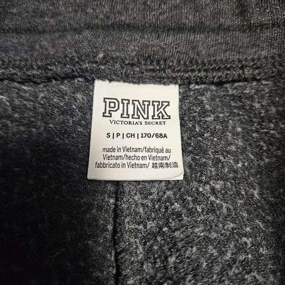 PINK Victoria's Secret Gray Joggers with Red Logo - Picture 3 of 3